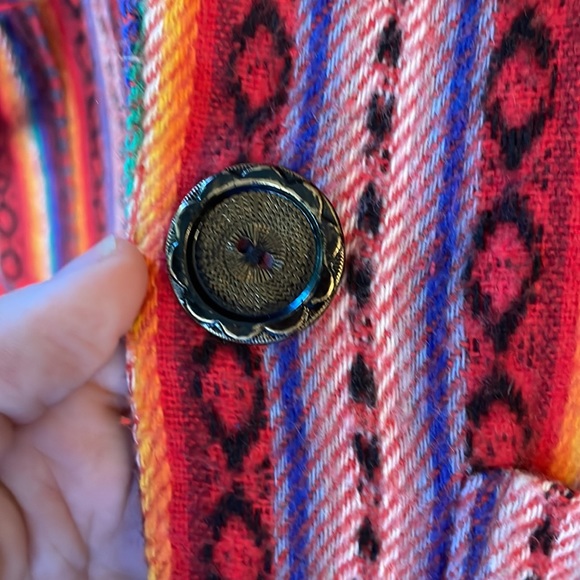 Vintage California Concepts Serape Print Blazer Sz S - Picture 9 of 10